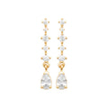 Coque de Nacre Boucles d'oreilles pendantes plaqué or 23064810