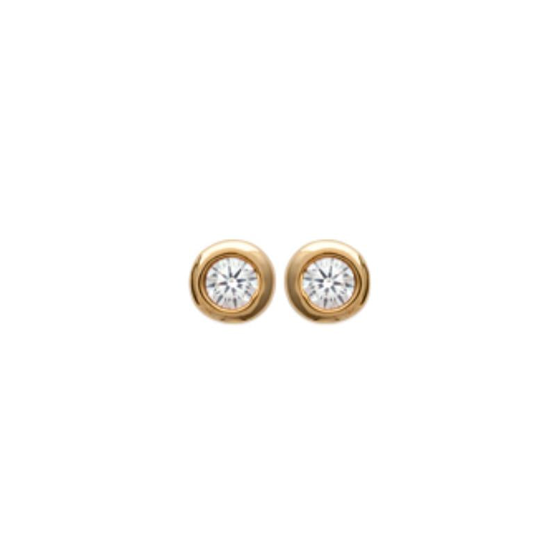 Coque de Nacre Boucles d'oreilles plaqué or 25115102