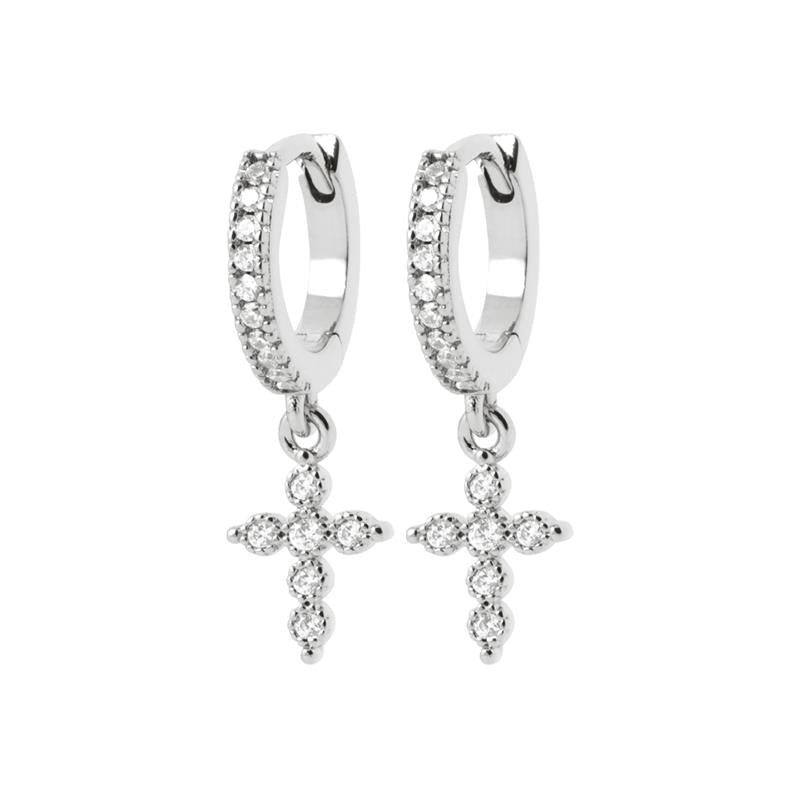 Coque de Nacre Créoles argent 1638110