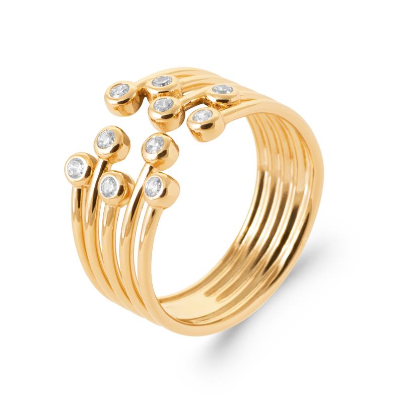 Coque de Nacre Bague plaqué or 2991210