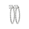 Coque de Nacre Créoles argent 1635610