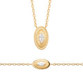 Coque de Nacre Collier plaqué or 973879