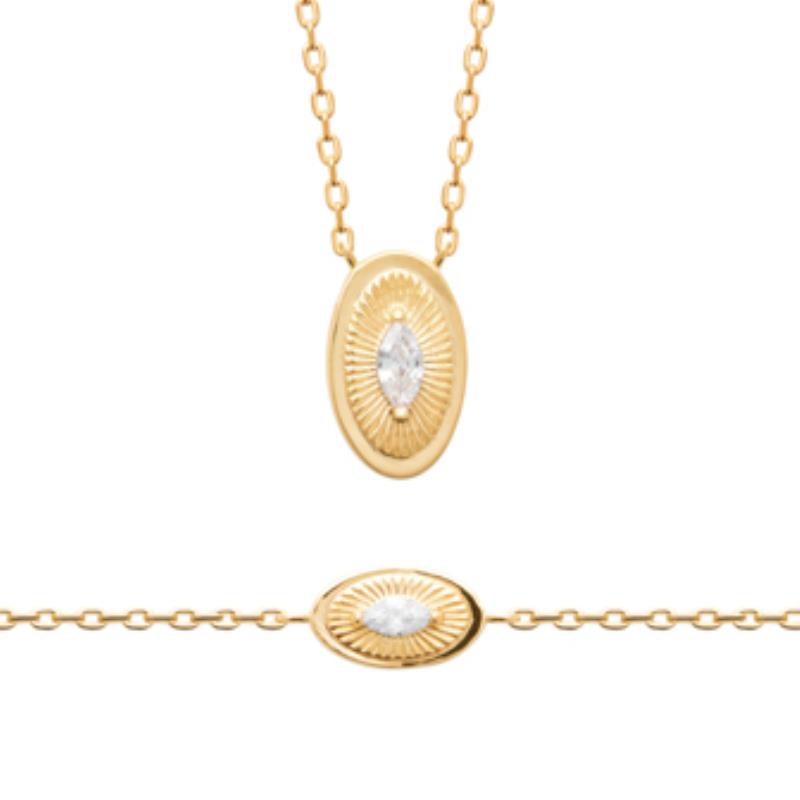 Coque de Nacre Collier plaqué or 973879