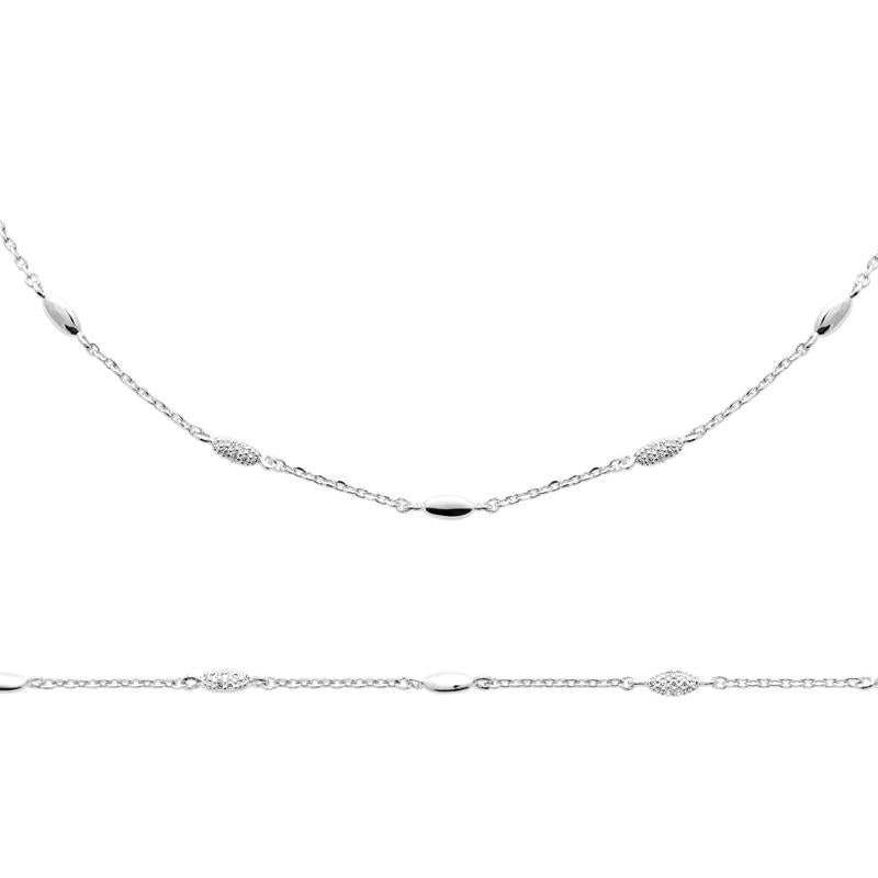 Coque de Nacre Chaîne argent 874253