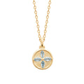 Coque de Nacre Pendentif plaqué or 974384