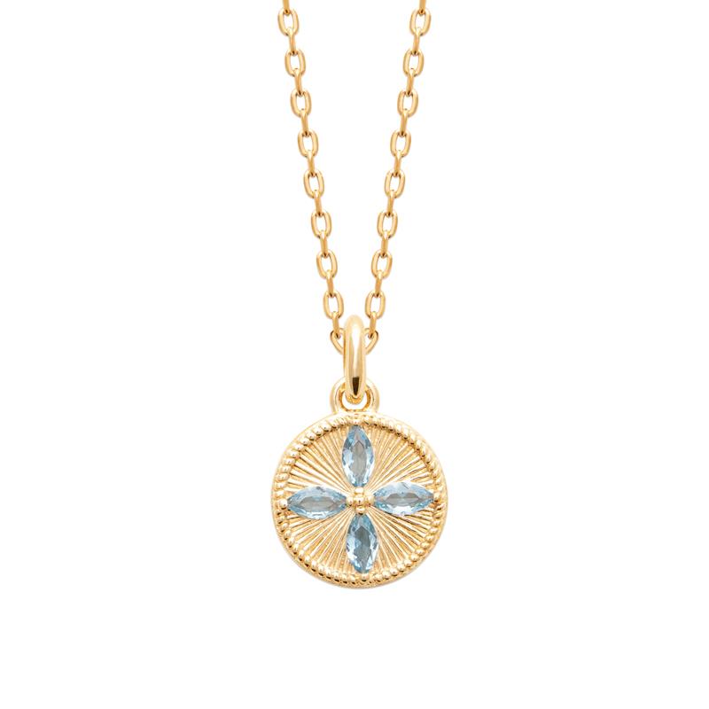 Coque de Nacre Pendentif plaqué or 974384