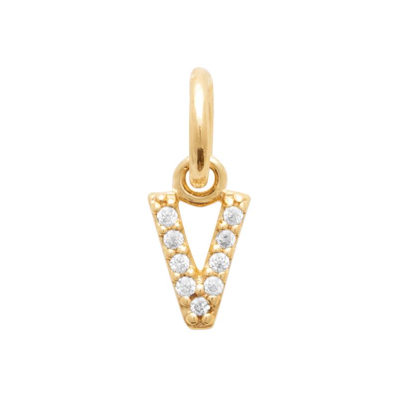 Coque de Nacre Pendentif initiale plaqué or 2776722