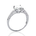 Coque de Nacre Bague solitaire argent 1205110