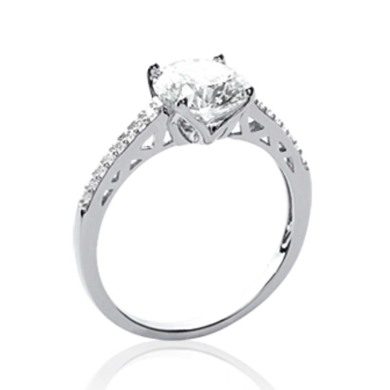 Coque de Nacre Bague solitaire argent 1205110