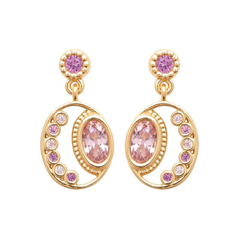 Coque de Nacre Boucles d'oreilles pendantes plaqué or 23085680