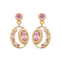 Coque de Nacre Boucles d'oreilles pendantes plaqué or 23085680