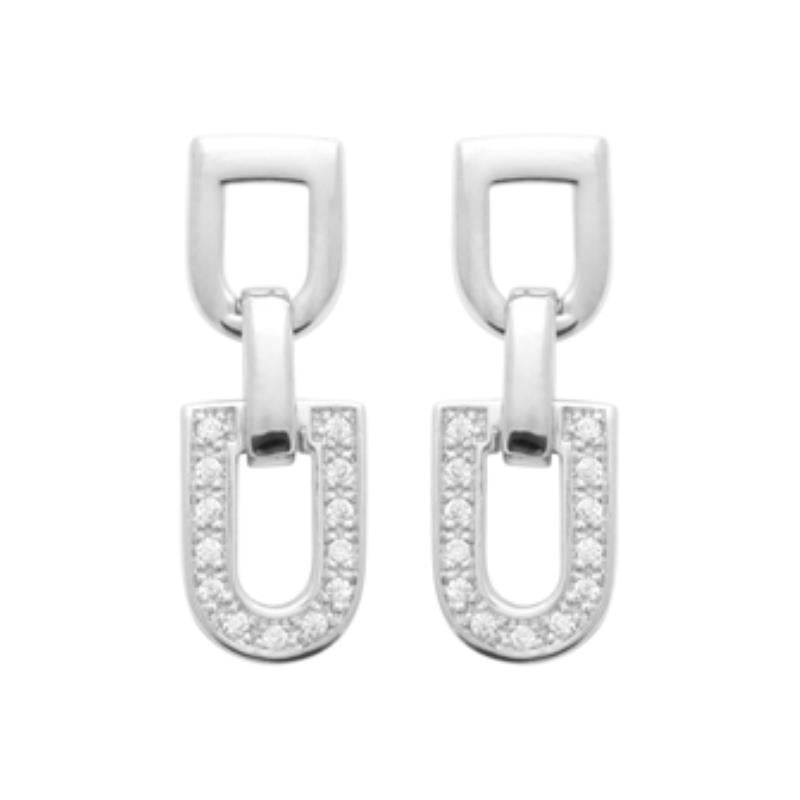 Coque de Nacre Boucles d'oreilles pendantes argent 13053410