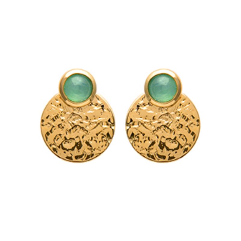 Coque de Nacre Boucles d'oreilles plaqué or 2556150