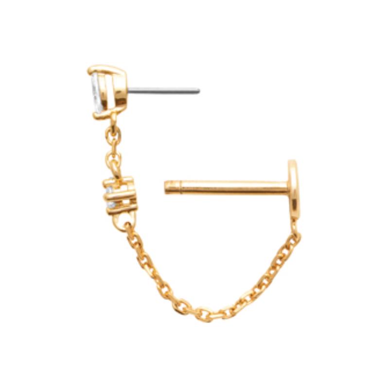 Coque de Nacre Piercing plaqué or 23071710
