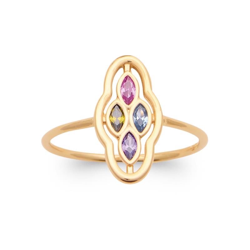 Coque de Nacre Bague plaqué or 20009505