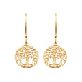 Coque de Nacre Boucles d'oreilles pendantes plaqué or 23041300