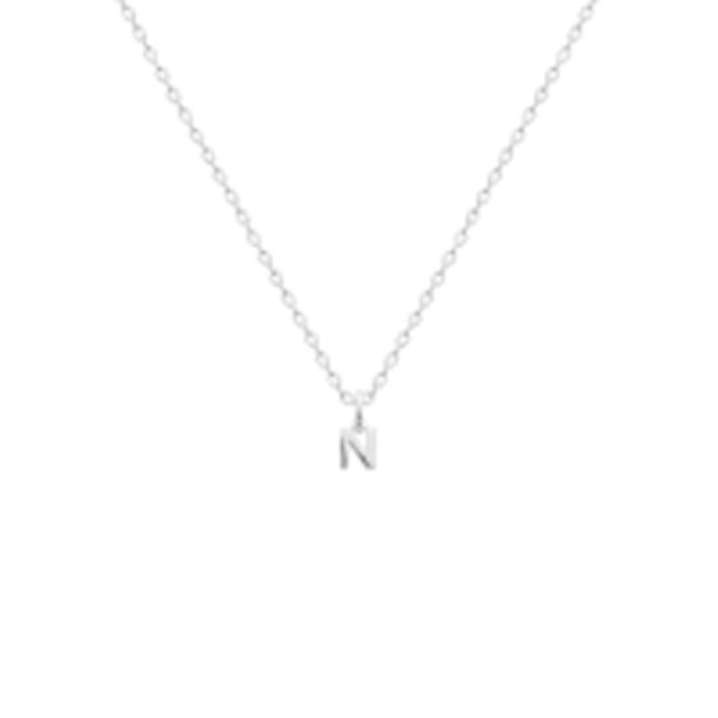 Coque de Nacre Pendentif initiale argent 7775614