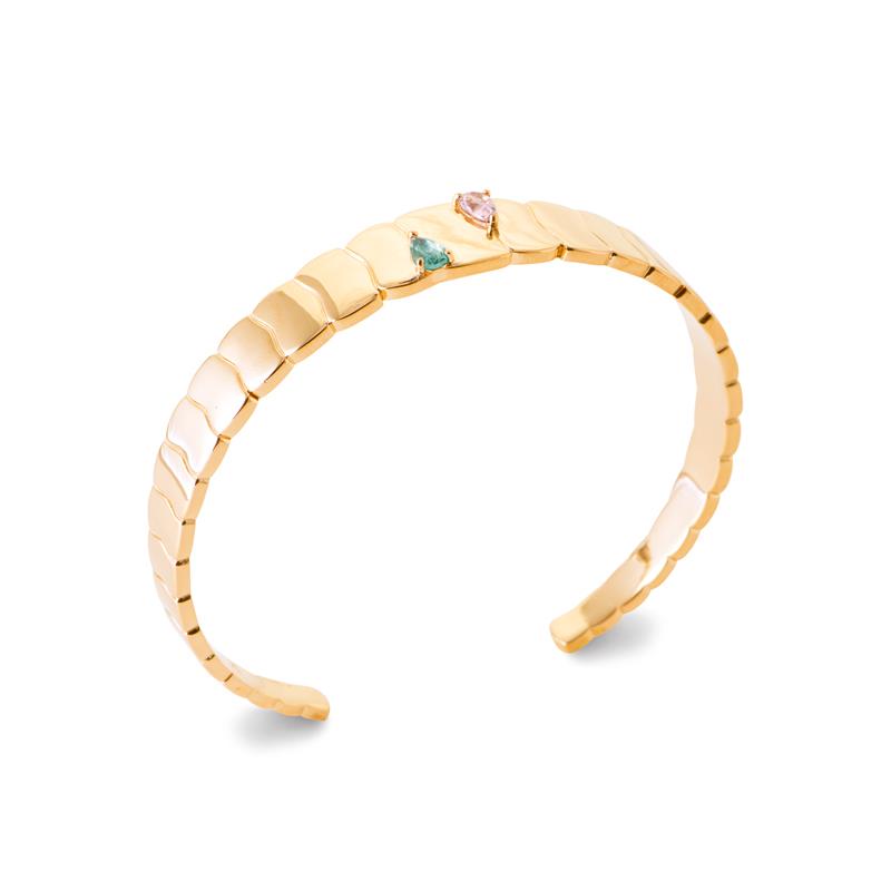 Coque de Nacre Bracelet jonc plaqué or 974486