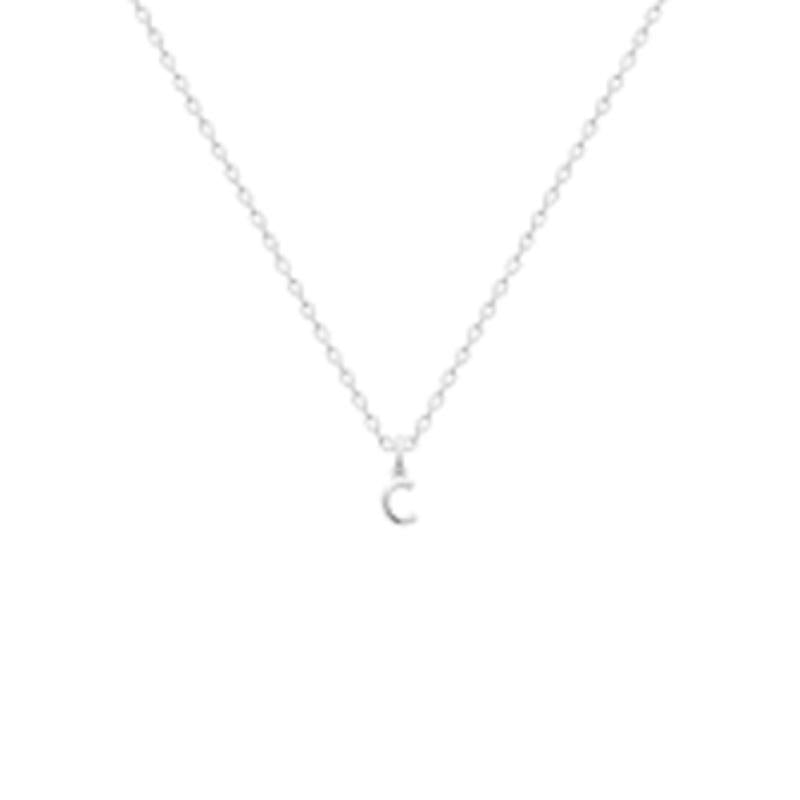 Coque de Nacre Pendentif initiale argent 7775603