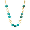 Coque de Nacre Collier acier doré 312401