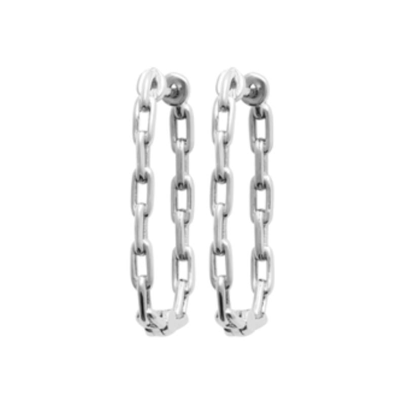 Coque de Nacre Créoles argent 7645400