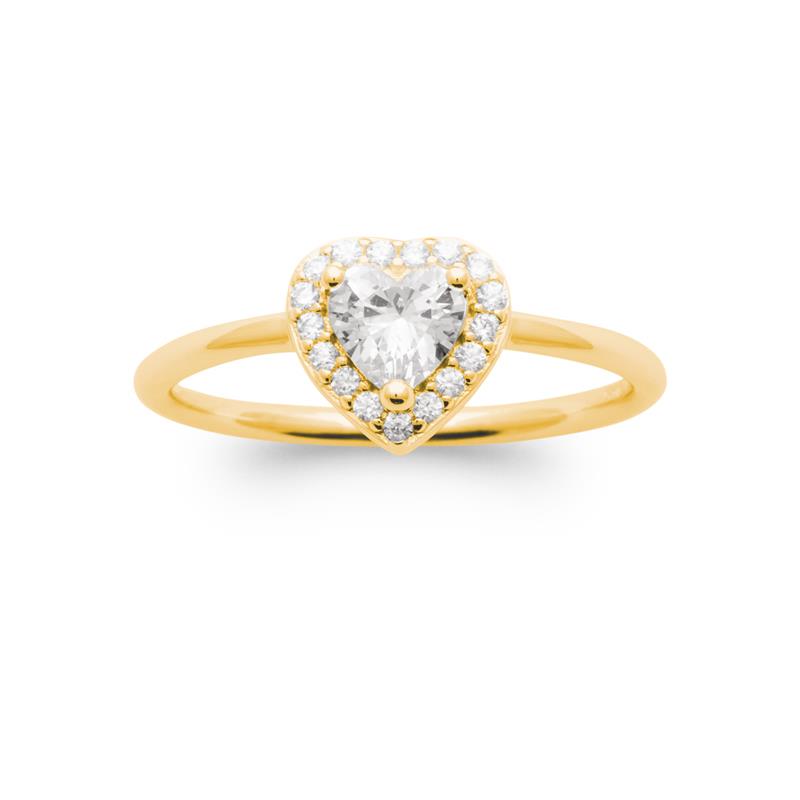Coque de Nacre Bague solitaire plaqué or 2972910