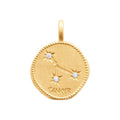 Coque de Nacre Pendentif zodiaque plaqué or 27687106