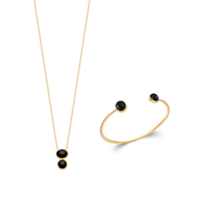 Coque de Nacre Collier plaqué or 973378