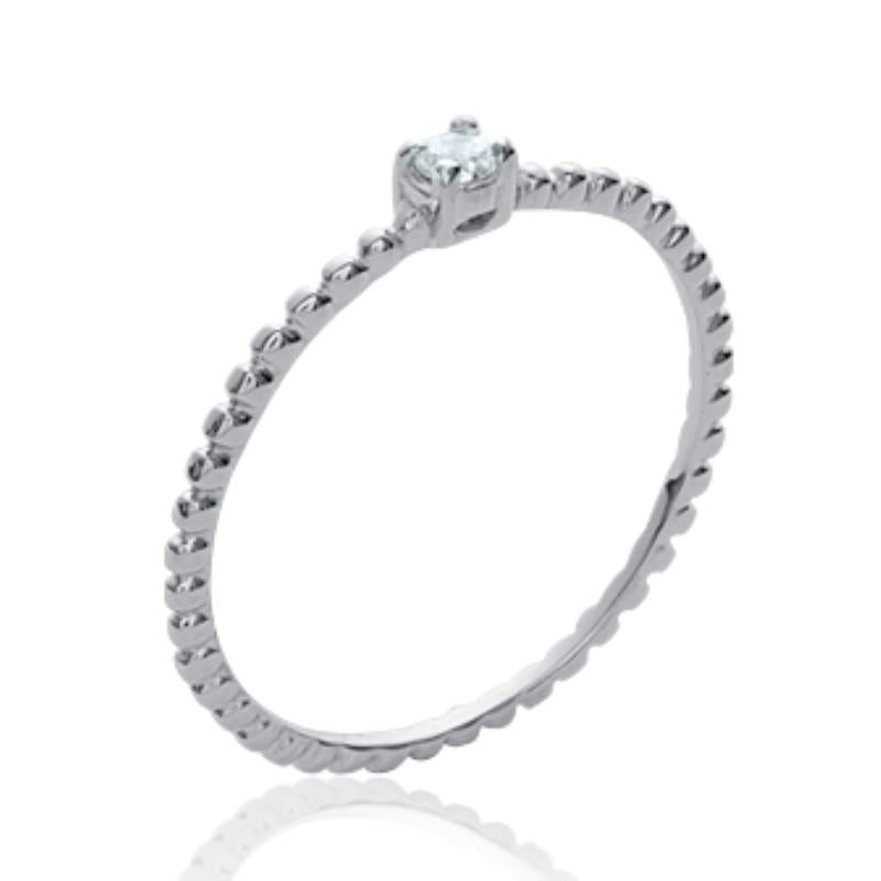 Coque de Nacre Bague solitaire argent 1186610