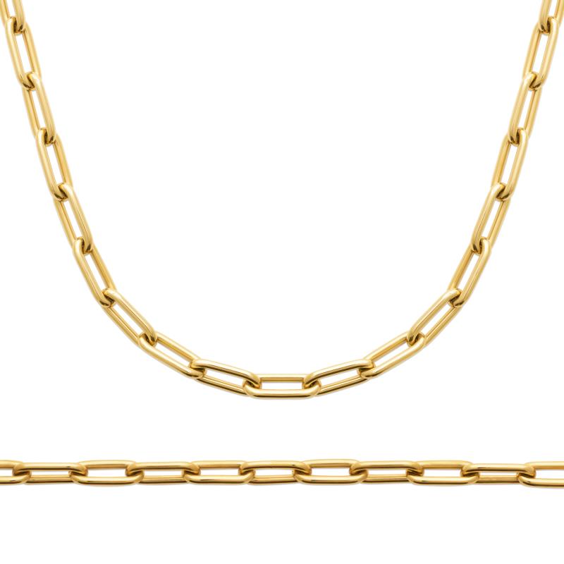 Izee Chaîne acier doré 312202
