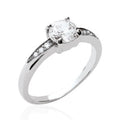 Coque de Nacre Bague solitaire argent 1249410