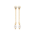 Coque de Nacre Boucles d'oreilles plaqué or 230657014