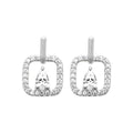 Coque de Nacre Puces d'oreilles argent 13091810
