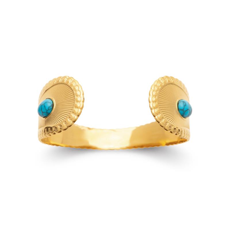 Coque de Nacre Collier acier doré 312357