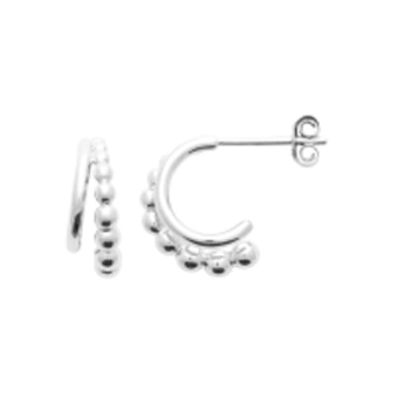 Coque de Nacre Créoles argent 7668400