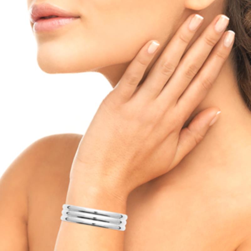 Coque de Nacre Bracelet jonc acier 312244