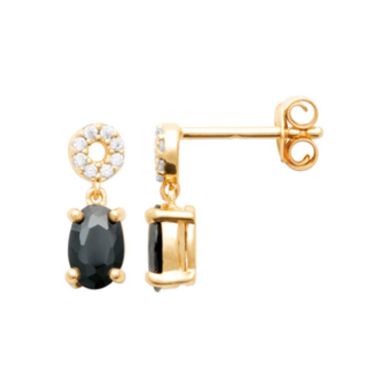 Coque de Nacre Boucles d'oreilles pendantes plaqué or 23057707