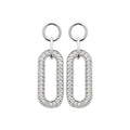 Coque de Nacre Boucles d'oreilles pendantes plaqué argent 43041410