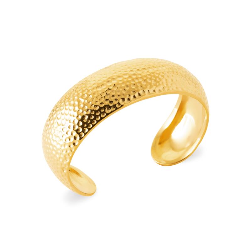 Coque de Nacre Bracelet jonc acier doré 312294