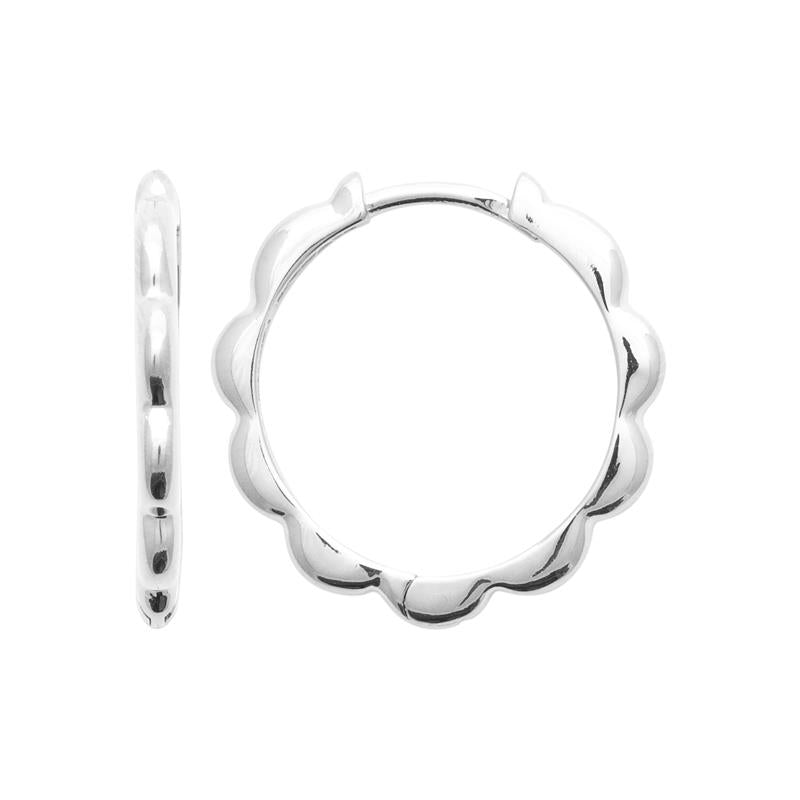 Coque de Nacre Créoles argent 7683600