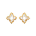 Coque de Nacre Puces d'oreilles plaqué or 23036910