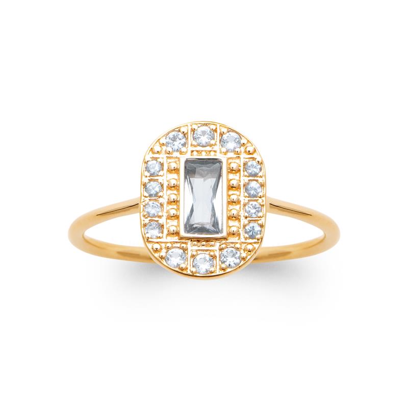 Coque de Nacre Bague plaqué or 20017560