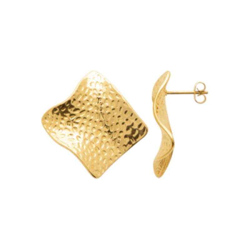 Coque de Nacre Boucles d'oreilles acier doré 3116309