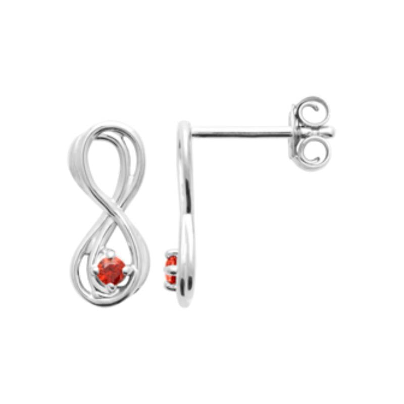 Coque de Nacre Puces d'oreilles argent 13060820