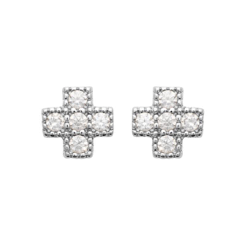 Coque de Nacre Puces d'oreilles argent 1591710