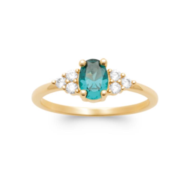 Coque de Nacre Bague solitaire plaqué or 2973250