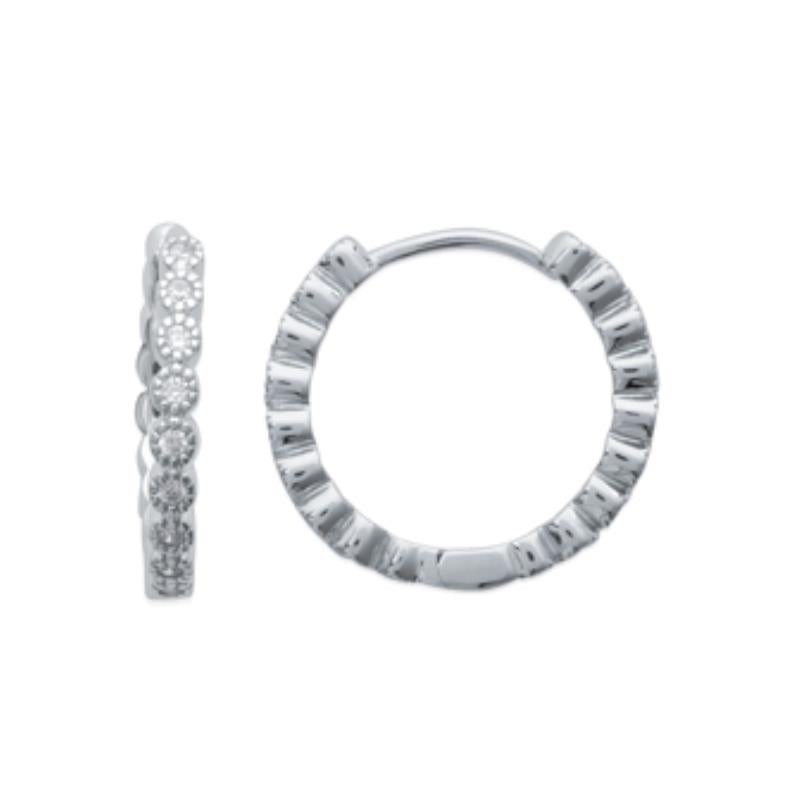 Coque de Nacre Créoles argent 1613310