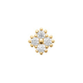 Coque de Nacre Boucle d'oreille à l'unité plaqué or 23020810U
