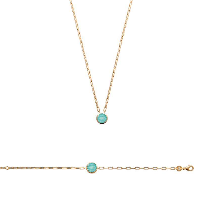 Coque de Nacre Collier plaqué or 973540