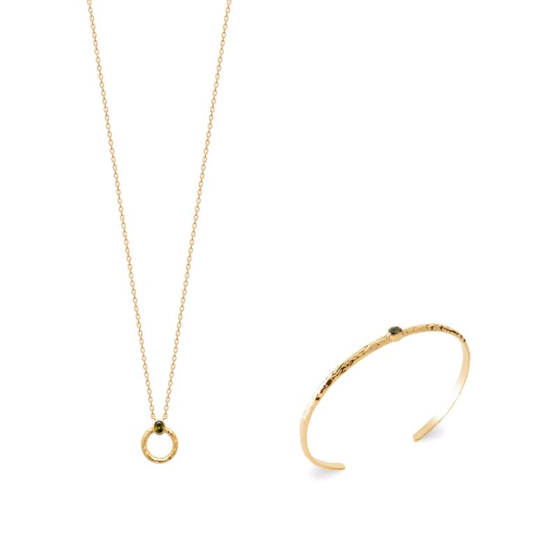 Coque de Nacre Collier plaqué or 973817